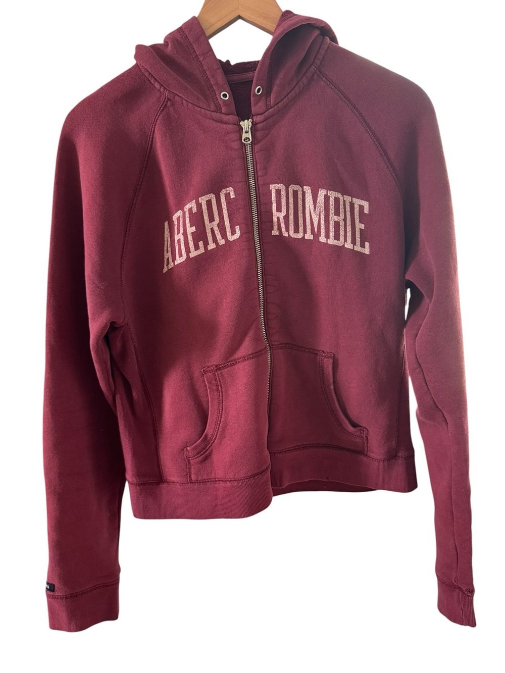 Abercrombie Y2K zip up hoodie size Large